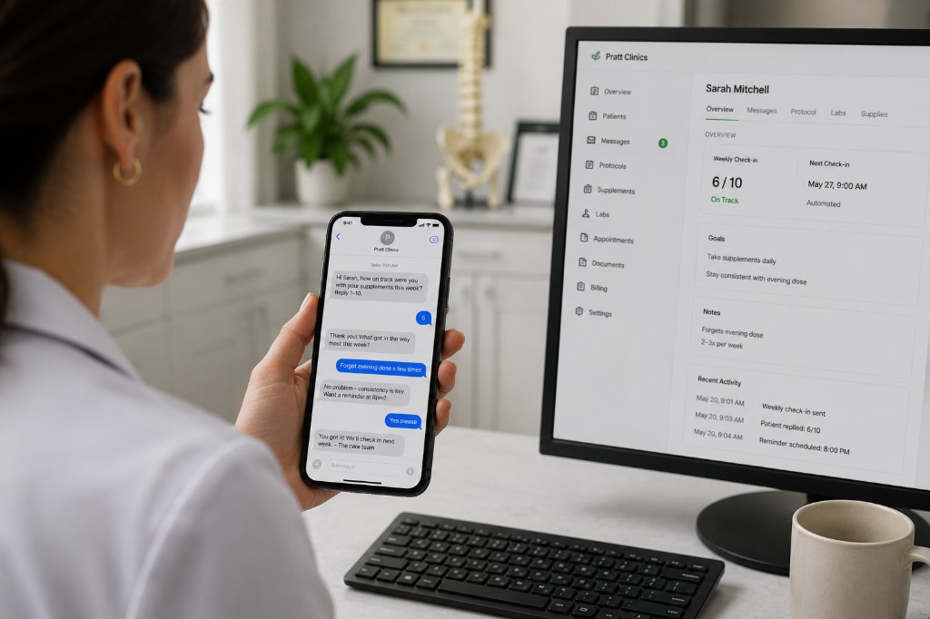Automated patient follow-up that keeps clinicians in charge